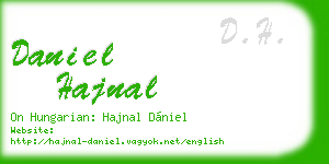 daniel hajnal business card